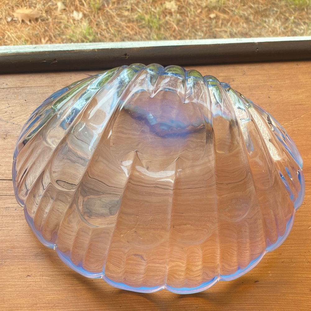 Duncan & Miller vintage opalescent shell Sanibel Artisan glass statement decor. - Picture 5 of 7